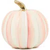 Mackenzie-childs Mackenzie Childs Rosy Stripe Medium Pumpkin In Pink