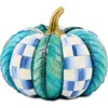 Mackenzie-childs Mackenzie Childs Royal Autumn Leaf Medium Pumpkin In Blue