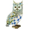 Mackenzie-childs Mackenzie Childs Royal Autumn Owl Figurine In Blue