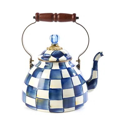MACKENZIE-CHILDS MACKENZIE-CHILDS ROYAL CHECK 3-QUART TEA KETTLE