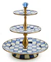 Mackenzie-childs Royal Check 3-tier Sweet Stand