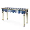 Mackenzie-childs Royal Check & Stripe Console Table In Multi