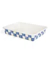 Mackenzie-childs Royal Check Baking Pan, 9" X 13" In White