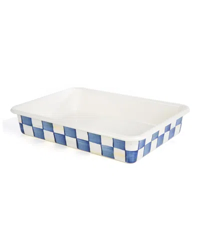 Mackenzie-childs Royal Check Baking Pan, 9" X 13" In White