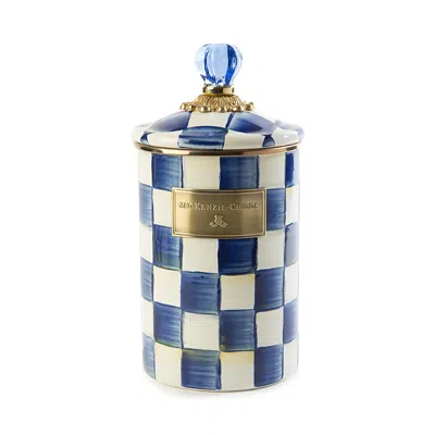 MACKENZIE-CHILDS MACKENZIE-CHILDS ROYAL CHECK CANISTER - LARGE