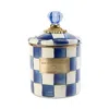 Mackenzie-childs Royal Check Enamel Canister