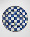 Mackenzie-childs Royal Check Dinner Plate