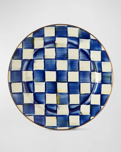 MACKENZIE-CHILDS ROYAL CHECK CHARGER PLATE,PROD216490051