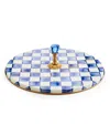 Mackenzie-childs Mackenzie Childs Royal Check Enameled Steel Cheese Course In Multi