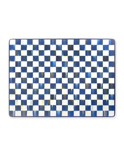 MACKENZIE-CHILDS ROYAL CHECK CORK BACK PLACEMATS, SET OF 4,PROD154071389
