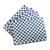 Mackenzie-childs Mackenzie Childs Royal Check Set Of 4 Placemats In Blue
