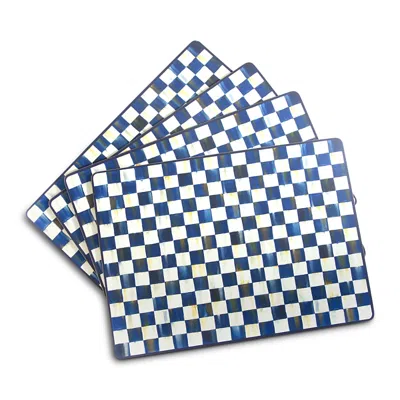 MACKENZIE-CHILDS MACKENZIE-CHILDS ROYAL CHECK CORK BACK PLACEMATS, SET OF 4,32618-240