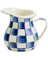 MACKENZIE-CHILDS ROYAL CHECK CREAMER