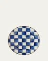 Mackenzie-childs Royal Check Dinner Plate