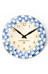 Mackenzie-childs Mackenzie Childs Royal Check Enamel Clock