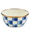 Mackenzie-childs Royal Check Enamel Pinch Bowl