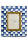 Mackenzie-childs Mackenzie Childs Royal Check Enameled Steel 5 X 7-inch Picture Frame