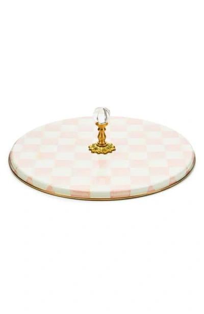 MACKENZIE-CHILDS MACKENZIE CHILDS ROYAL CHECK ENAMELED STEEL CHEESE COURSE