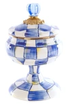 Mackenzie-childs Mackenzie Childs Royal Check Enameled Steel Curiosity Pot