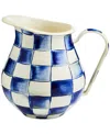 Mackenzie-childs Mackenzie Childs Royal Check Enameled Steel 3-quart Pitcher In No Color