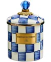 Mackenzie-childs Mackenzie Childs Royal Check Enameled Steel Small Canister In No Color