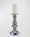 Mackenzie-childs Royal Check Large Pillar Candlestick