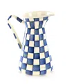 Mackenzie-childs Royal Check Large Practical Pitcher