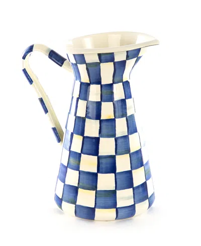 Mackenzie-childs Royal Check Large Practical Pitcher In Multi