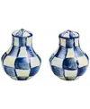 Mackenzie-childs Royal Check Salt & Pepper Shakers In No Color