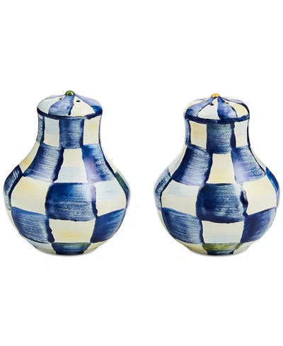 Mackenzie-childs Royal Check Salt & Pepper Shakers In No Color