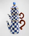 Mackenzie-childs Royal Check Stackable Coffee Set