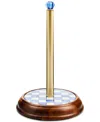 Mackenzie-childs Mackenzie Childs Royal Check Wood Paper Towel Holder In No Color