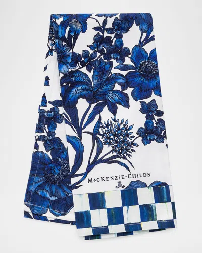 Mackenzie-childs Royal English Garden Dish Towel In Blue