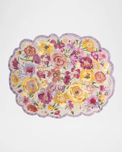 Mackenzie-childs Scalloped Flower Meadow Rug, 8' X 10'
