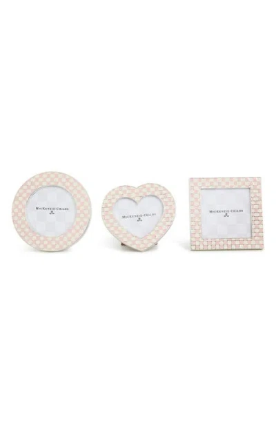 MACKENZIE-CHILDS MACKENZIE CHILDS SET OF THREE CELEBRATE ROSY ASSORTED FRAMES