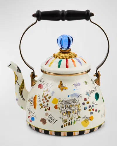 Mackenzie-childs Sketchbook 2 Quart Tea Kettle In Multi