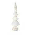 Mackenzie-childs Small Crystal Palace Tabletop Finial In White