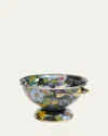 Mackenzie-childs Small Flower Market Colander In Black