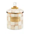 Mackenzie-childs Small Mocha Check Canister