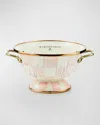 MACKENZIE-CHILDS SMALL ROSY CHECK ENAMEL COLANDER