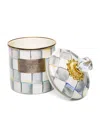 Mackenzie-childs Small Sterling Check Canister