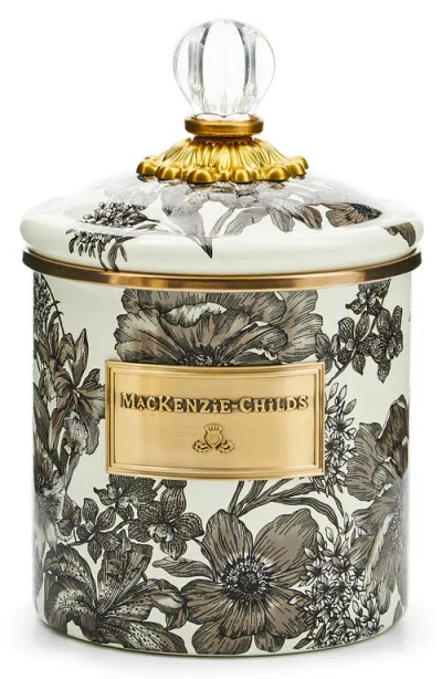 Mackenzie-childs Mackenzie Childs Small Sterling English Canister In Gray