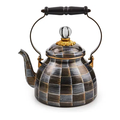 Mackenzie-childs Mackenzie Childs Sophisticheck Tea Kettle, 2 Quart In Multi