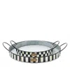 Mackenzie-childs Spectator Galvanized Tray Set