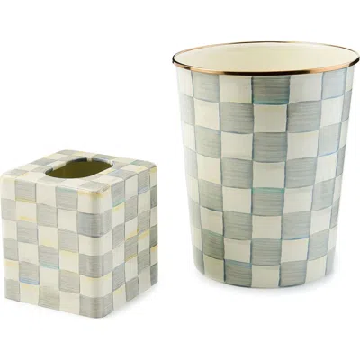 Mackenzie-childs Mackenzie Childs Sterling Check 2-piece Bath Set In Green