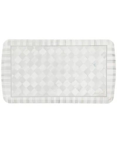 Mackenzie-childs Sterling Check 20" X 36" Gelpro Comfort Mat In No Color