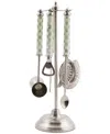Mackenzie-childs Sterling Check 3260 Bar Tool, Set Of 5 In Multi