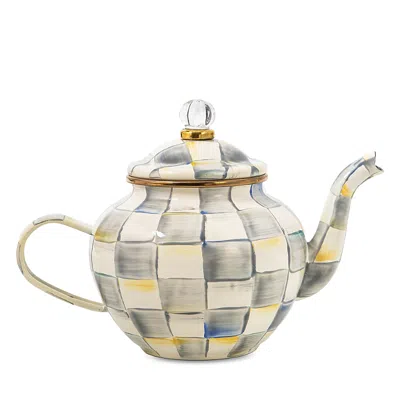 MACKENZIE-CHILDS MACKENZIE-CHILDS STERLING CHECK 4 CUP TEAPOT