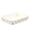 Mackenzie-childs 9 X 13 Sterling Check Enamel Baking Pan In Transparent