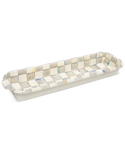 MACKENZIE-CHILDS STERLING CHECK BAGUETTE DISH